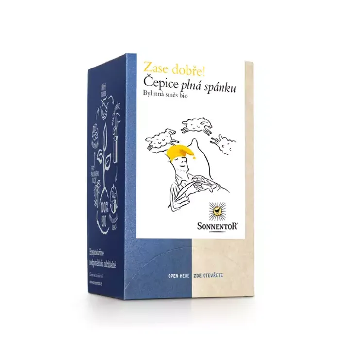 Sonnentor Čaj Zase dobře! Čepice plná spánku 18 x 1,5 g BIO